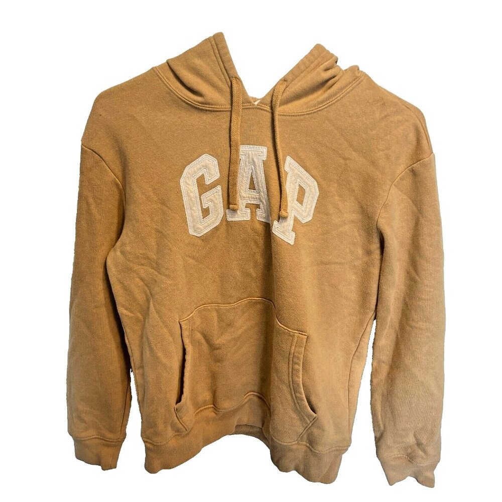 Gap Women’s Size XS Heritage Logo Hoodie Mustard Yellow Long sleeve Shirt